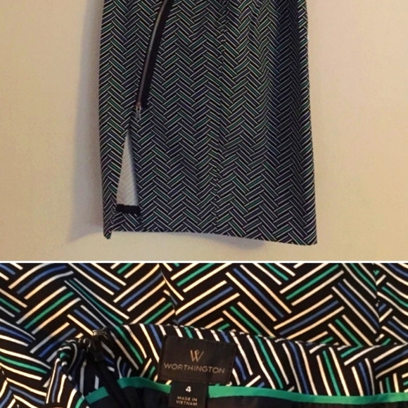 Edgy Worthington Pencil Skirt with Zipper - Picture 2 of 4